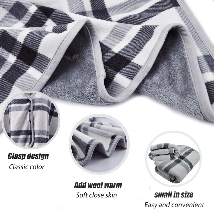 beifon Poncho Winter Warm Damen Decke Flanell Fleece Poncho Cape Weiche Dicke Winter Warm Wrap Ponch