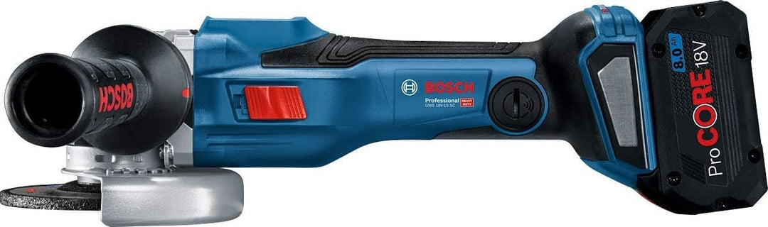 Bosch Professional BITURBO Akku-Winkelschleifer GWS 18V-15 SC (Scheiben-Ø 125 mm, Connectivity-Modul