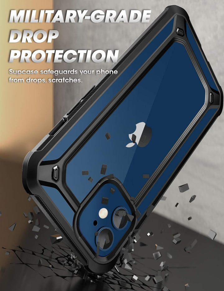 SUPCASE Transparent Hülle für iPhone 12 mini (5.4") Handyhülle 360 Grad Case Bumper Schutzhülle Cove