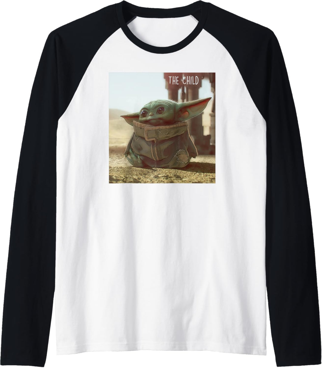 Star Wars The Mandalorian The Child Cute Scene Raglan