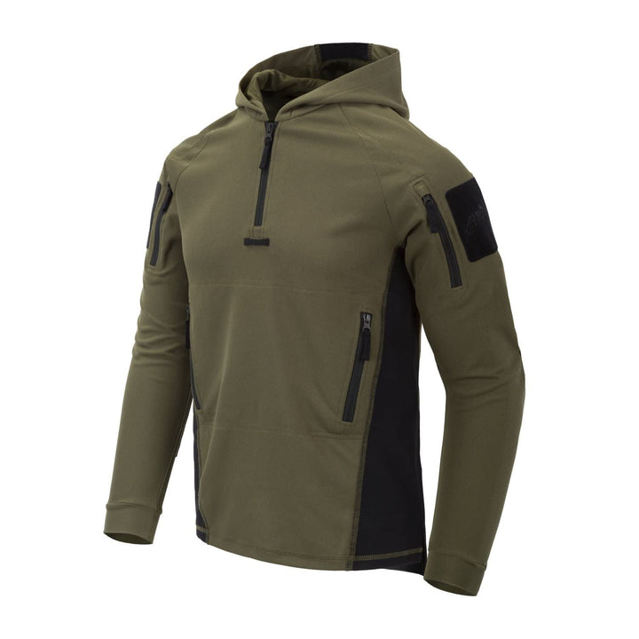 Helikon-Tex Range Topcool Kapuzenpullover, Schwarz Olive Green/Black - 0201 L, Olive Green/Black - 0