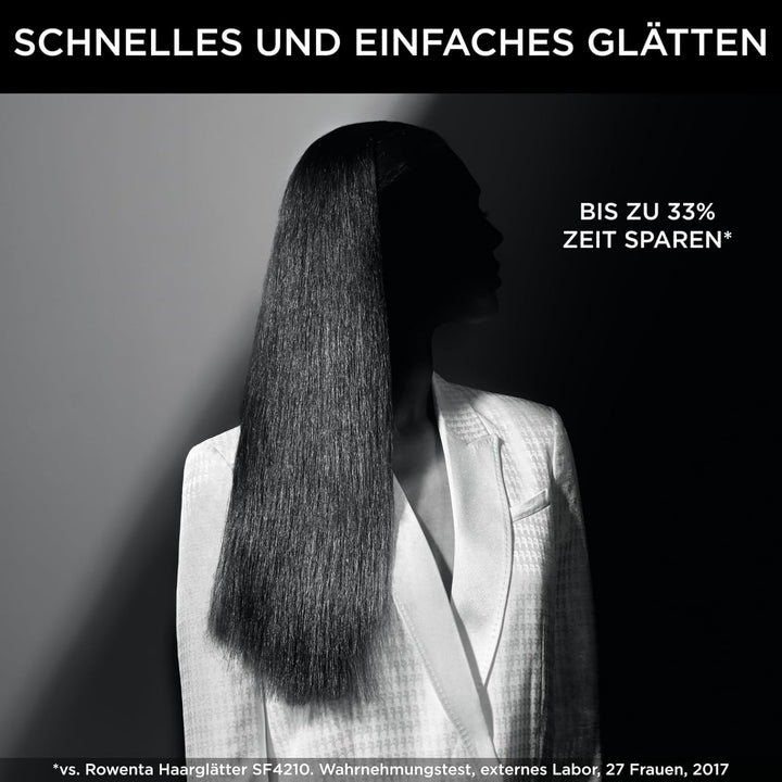Rowenta x Karl Lagerfeld CF582L Glättbürste | für alle Haartypen | einfaches und schnelles Glätten |