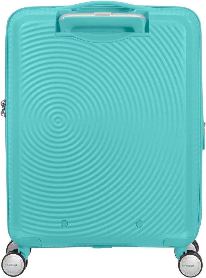 American Tourister Soundbox - Spinner S Erweiterbar Handgepäck, 55 cm, 35.5/41 L, Blau (Poolside Blu