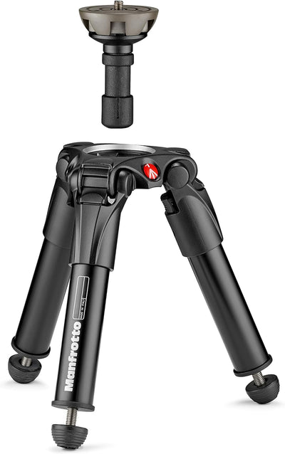 Manfrotto Virtual Reality Aluminium Stativ mit Nivellierhalbschale VR Aluminium Basis mit Halbkugel,