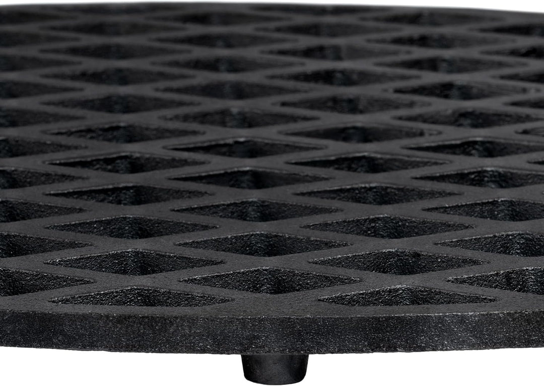 BBQ-Toro Gusseisen Grillrost für Ø 57 cm Kugelgrill | Ø 54 cm | bereits eingebrannt - preseasoned |