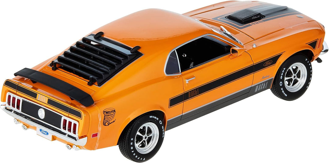Maisto Ford Mustang Mach 1 (1970): Modellauto im Massstab 1:18, Türen, Kofferraum und Motorhaube bew