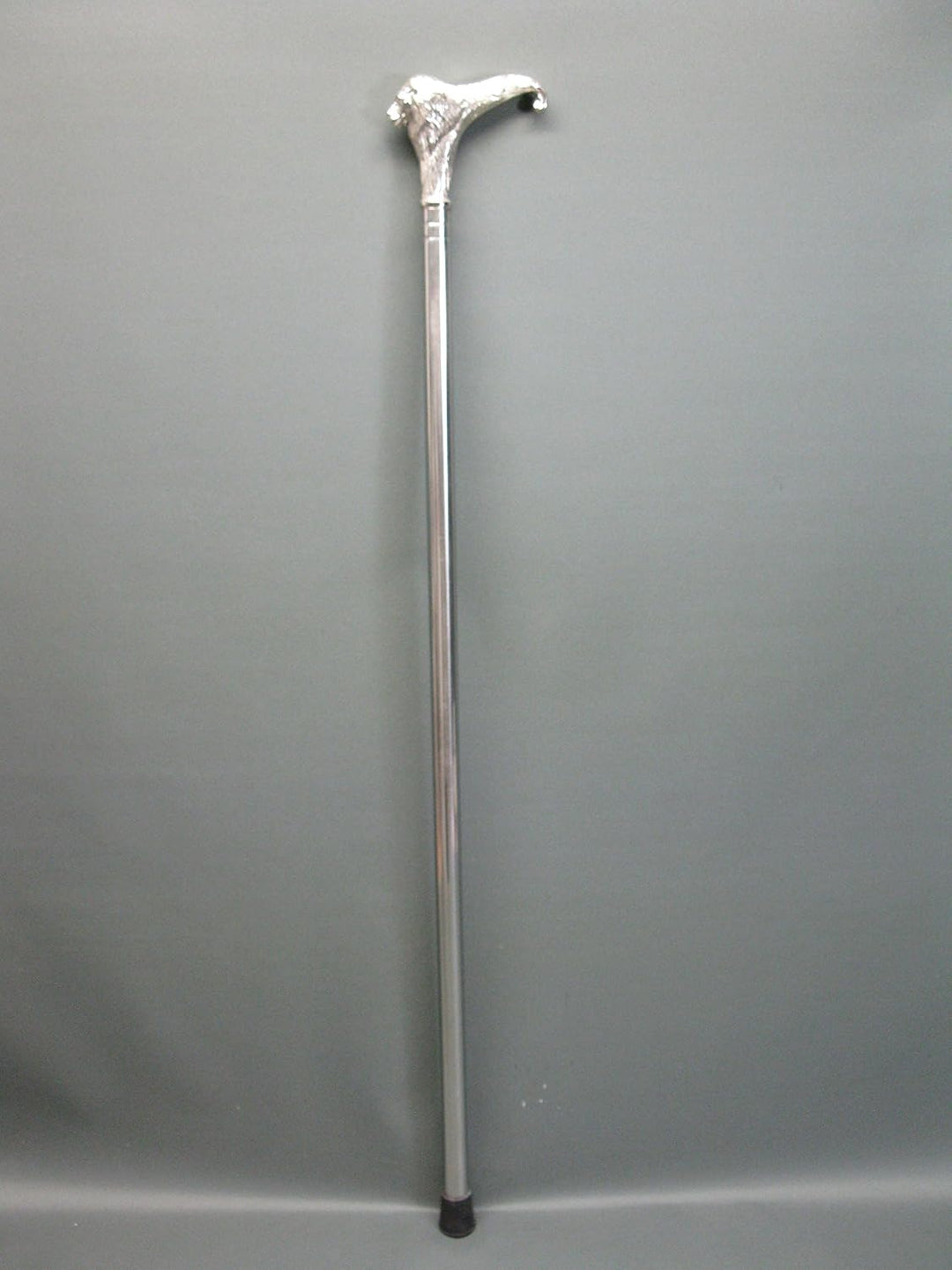 Edelstahl Gehstock Spazierstock Wanderstock 96 cm Löwe mit Metall Griff Steampunk Walking Stick