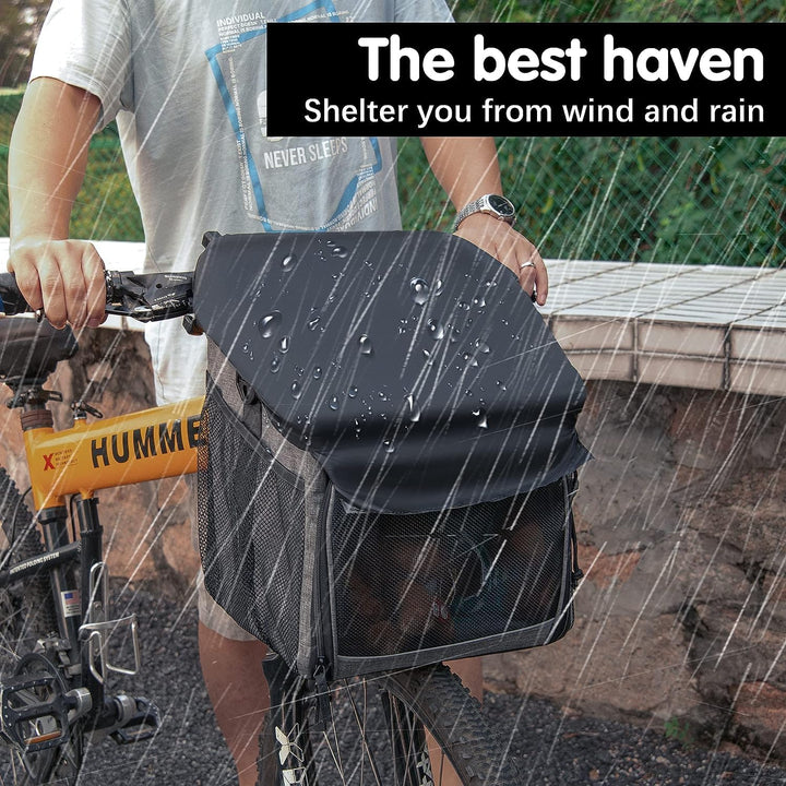 Fahrradkörbe für Hunde, Fahrradkorb Vorne für kleine Haustiere, Hunde, Katzen, Hunde Autositz Abnehm