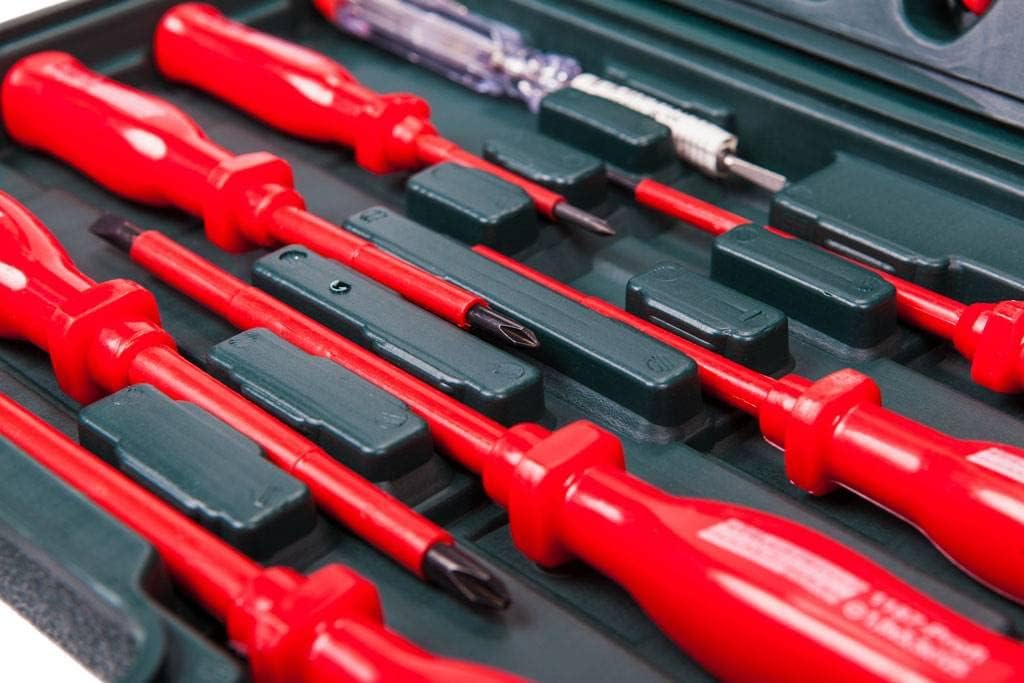 Brüder Mannesmann Schraubendreher- und Zangensatz 11-tlg., isoliert 1000 V, TÜV/GS-geprüft, Elektrik