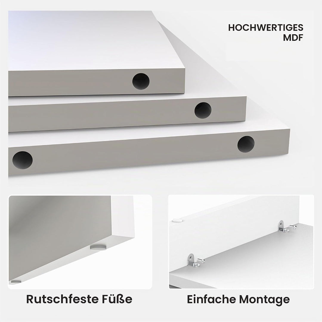 Fenge Dual Monitorständer Riser 2 Etagen Bildschirmständer für Computer PC Laptop Drucker TV, Schrei