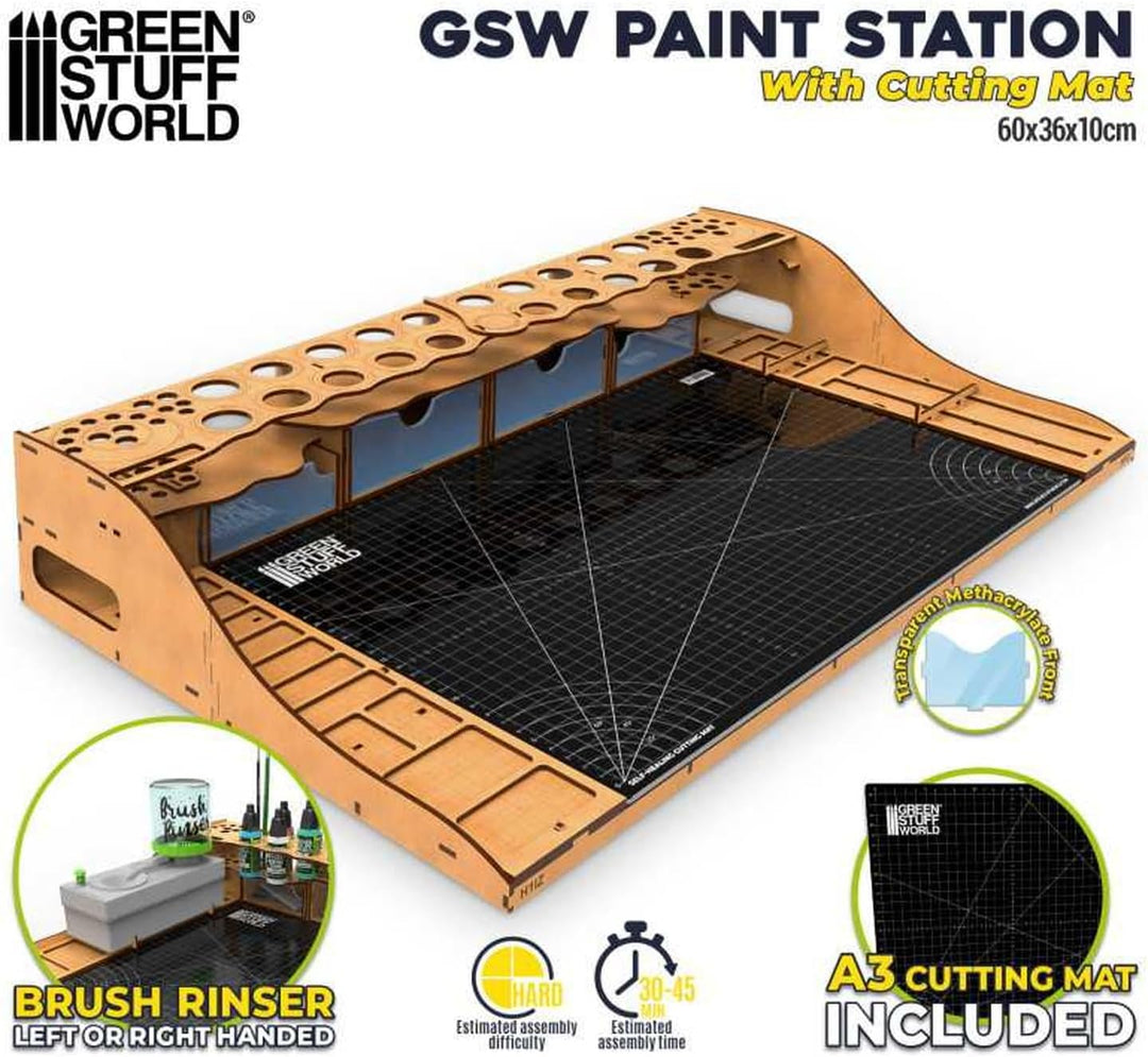 Paint Station with Cutting Mat/Stanica NA maľovanie s reznou podložkou