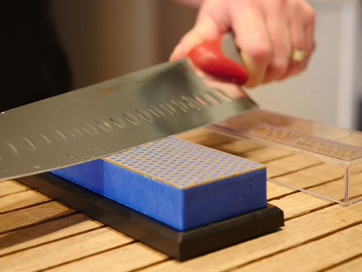 DMT Diamond Whetstone Wetzstein – grob mit Plastikbox, 15,2 cm / 6 Zoll, 1 Stück, W6CP, Grob