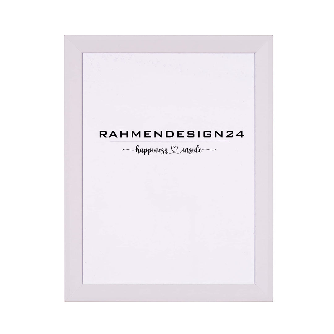 Rahmendesign24 Bilderrahmen Rio 50x60 Weiss (matt) Fotorahmen, Wechselrahmen, Posterrahmen, Puzzlera