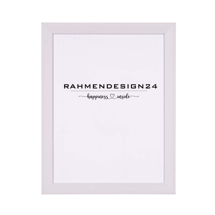 Rahmendesign24 Bilderrahmen Rio 50x60 Weiss (matt) Fotorahmen, Wechselrahmen, Posterrahmen, Puzzlera