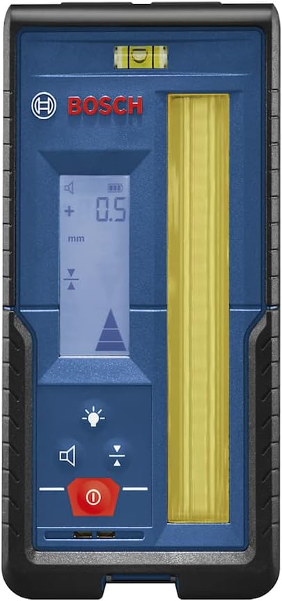Bosch Professional Laser-Empfänger LR 45 (roter und grüner Laserstrahl, Empfängerhalterung RB 45, 2