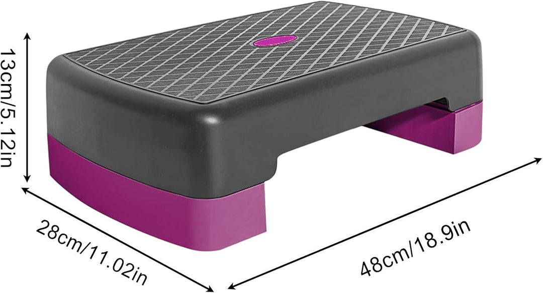 Höhenverstellbarer Stepper Für Workouts, Fitness Step, 45 Cm Rutschfeste Fitnessgeräte Für Zuhause,