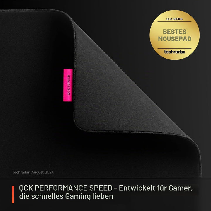 SteelSeries QcK L Performance Speed Gaming-Mauspad, extra Dichte für EIN sanftes Gleiten, Flache Kan