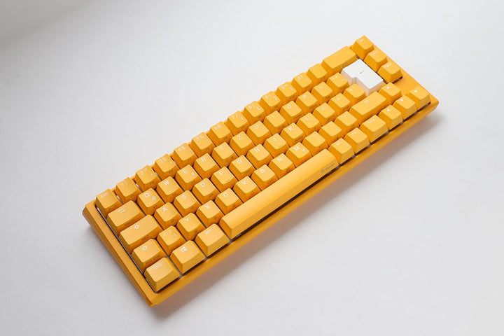 Ducky One 3 Yellow - Mechanische Gaming Tastatur Deutsches Layout im SF-Format (65% Keyboard) mit Ch