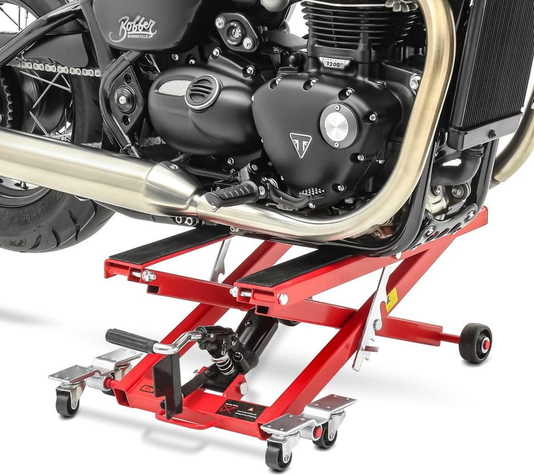 ConStands - Motorrad Hebebühne für Chopper/Custombike Hydraulisch XL kg Rot CB58042