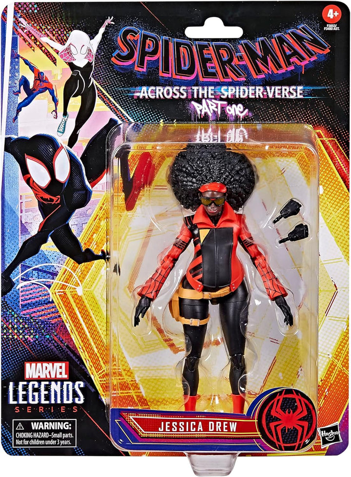 Spider-Man Marvel Legends Series Across The Verse (Part One) 15 cm grosse Jessica Drew Figur, 2 Acce