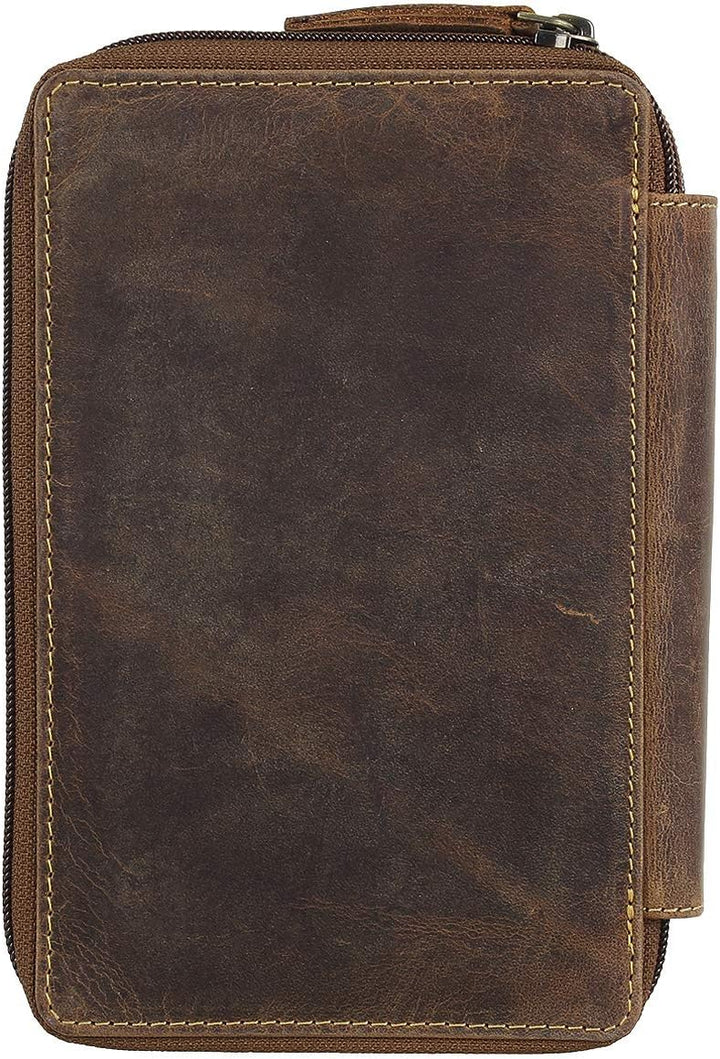 Greenburry Vintage Leder Stifteetui Federmäppchen Stiftemappe Mäppchen 1573-25