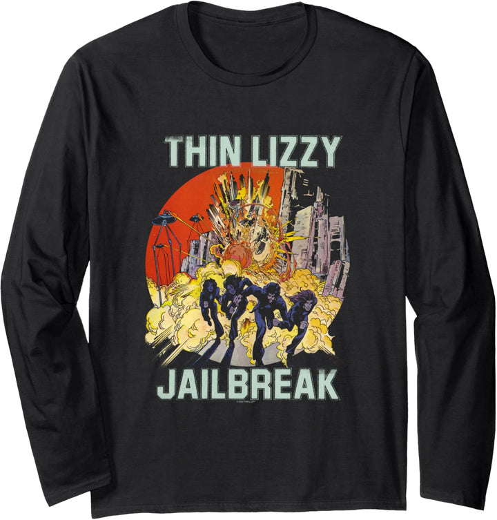 Thin Lizzy - Jailbreak Explosion Black Langarmshirt