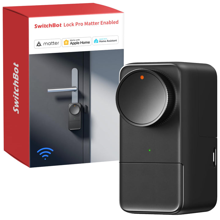 SwitchBot WLAN Smart Lock Pro Mit Aufladbarem Akku, Matter Over WiFi, Elektronisches Türschloss, sch