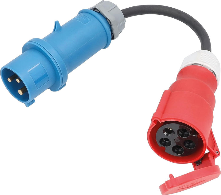 as-Schwabe Adapterleitung 0.3m CEE 230V 32A auf CEE 400V 32A 5-polig IP44