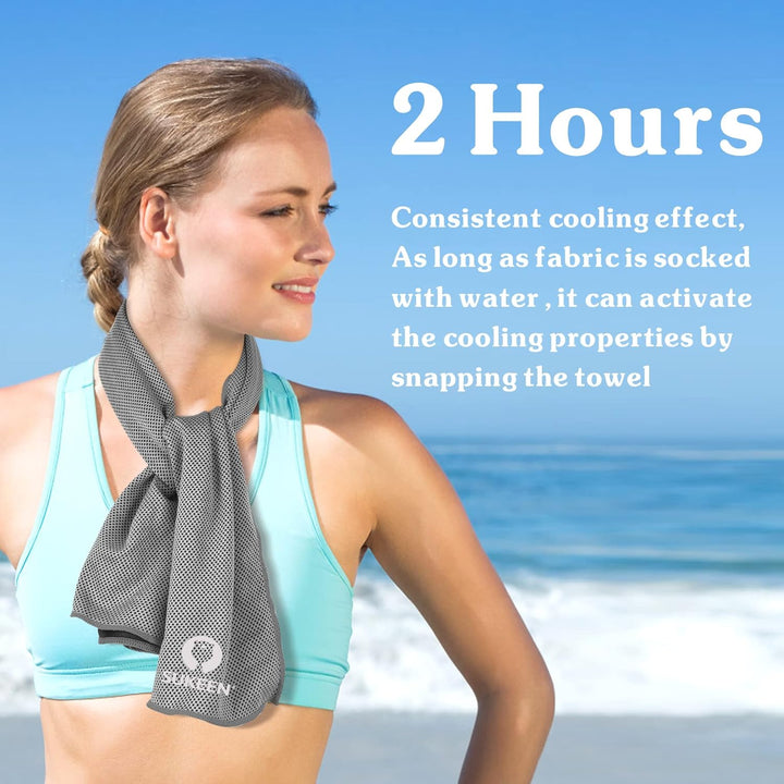 Sukeen Kühlendes Handtuch, Kühlhandtuch Cooling Towel, Gym Handtuch, Eishandtuch Kühltuch Hals, Kühl