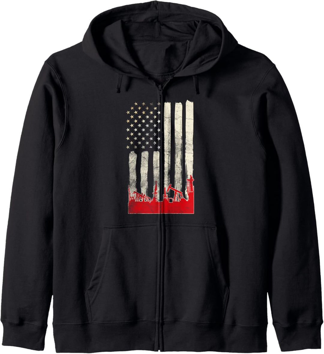 Ölfeldarbeiter Geschenke Ölbohrinsel Roughneck Kapuzenjacke
