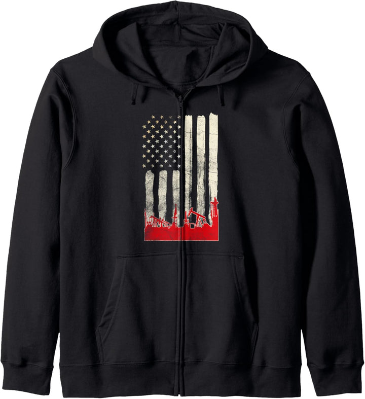 Ölfeldarbeiter Geschenke Ölbohrinsel Roughneck Kapuzenjacke