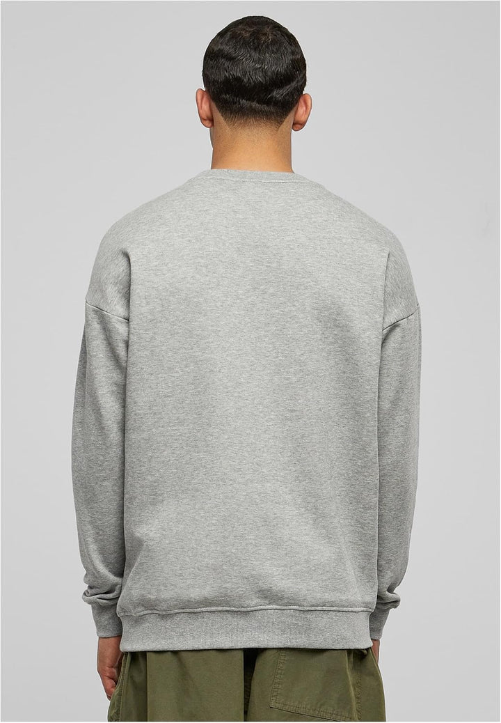 Urban Classics Herren Sweatshirt Sweat Crewneck, Pullover mit breiten Rippbündchen für Männer in vie