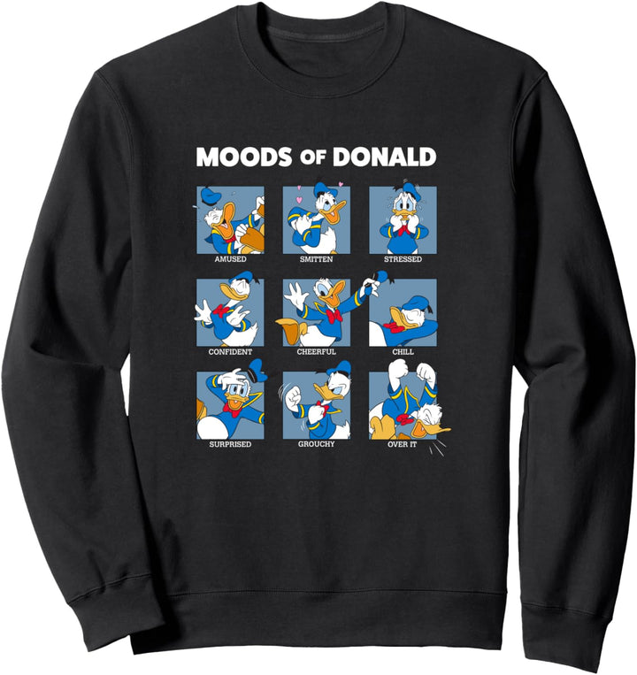 Disney Micky und seine Freunde Die Stimmungen von Donald Duck Sweatshirt