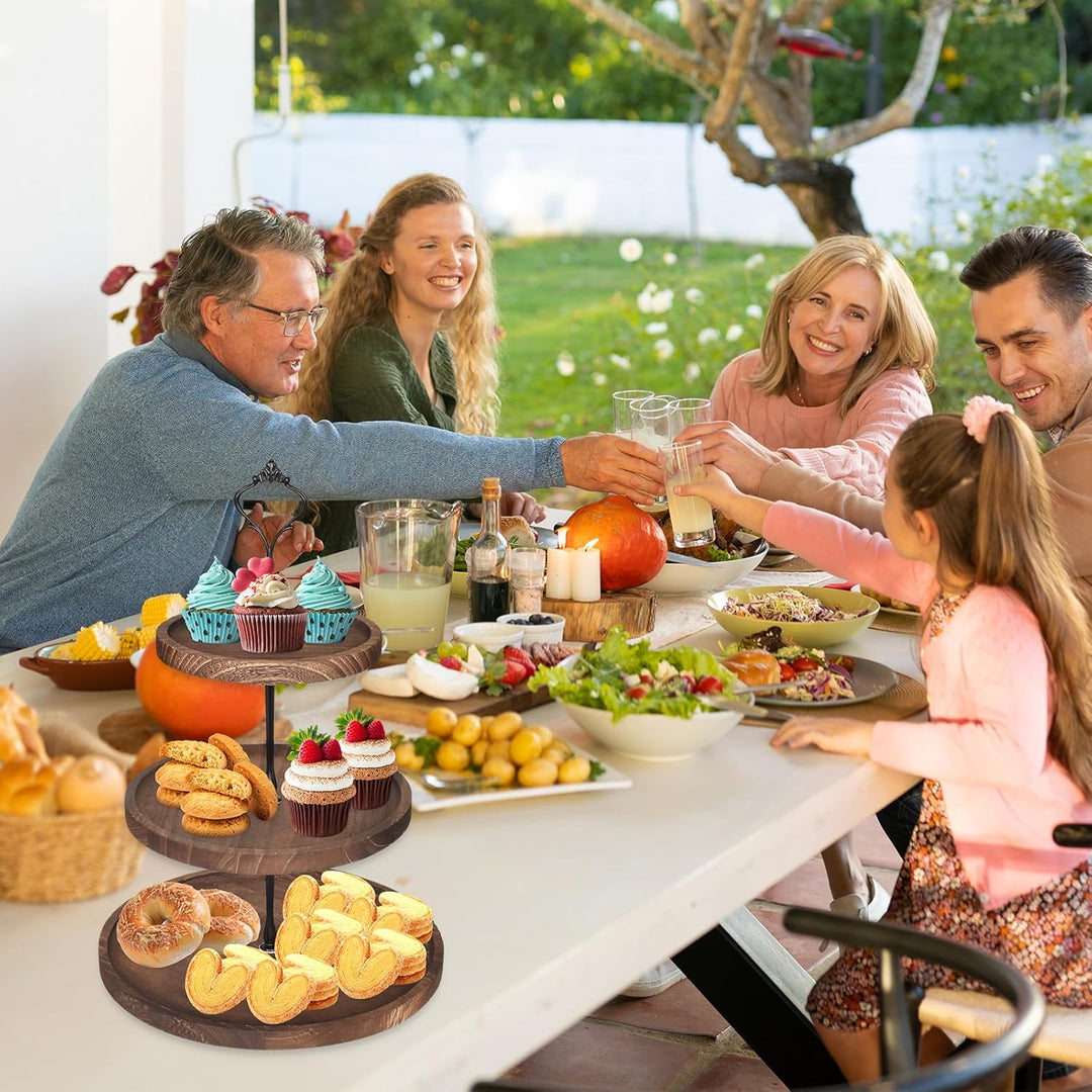 Etagere 3 Etagen, Tortenständer, Etagere Holz, Tortenständer 3 Etagen, Obst Etagere 3 Stöckig, Buffe