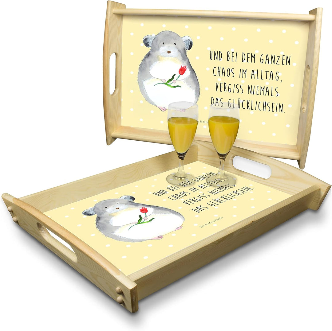 Mr. & Mrs. Panda Tablett Chinchilla Blume - Geschenk, Lustige Sprüche, Chaos, Liebeskummer, Chinchil