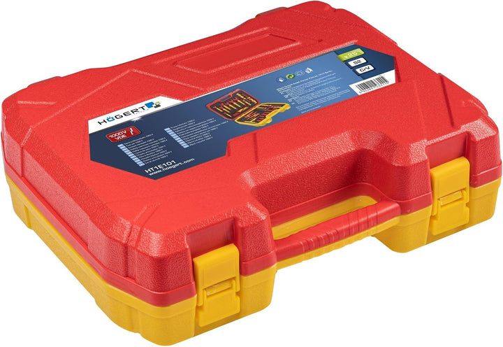 HÖGERT TECHNIK 25er-Set Elektriker Werkzeug Set isolierter 1000V Hand Screwdriver, Schlitz und Kreuz
