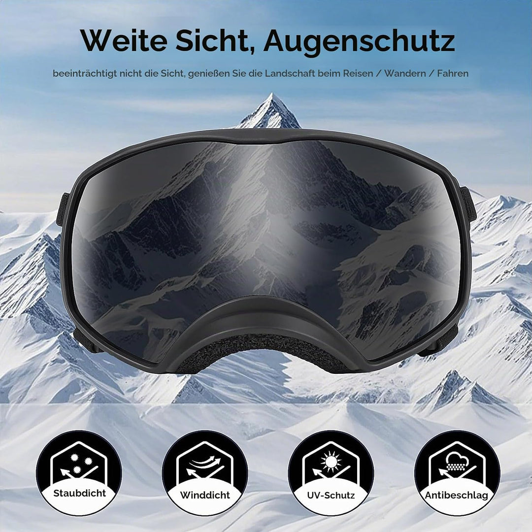 NAMSAN Hundebrille mit Weit Sichtfeld, UV-Schutz Sonnenbrille für Gross Hunde, Augen Schützen Hunde