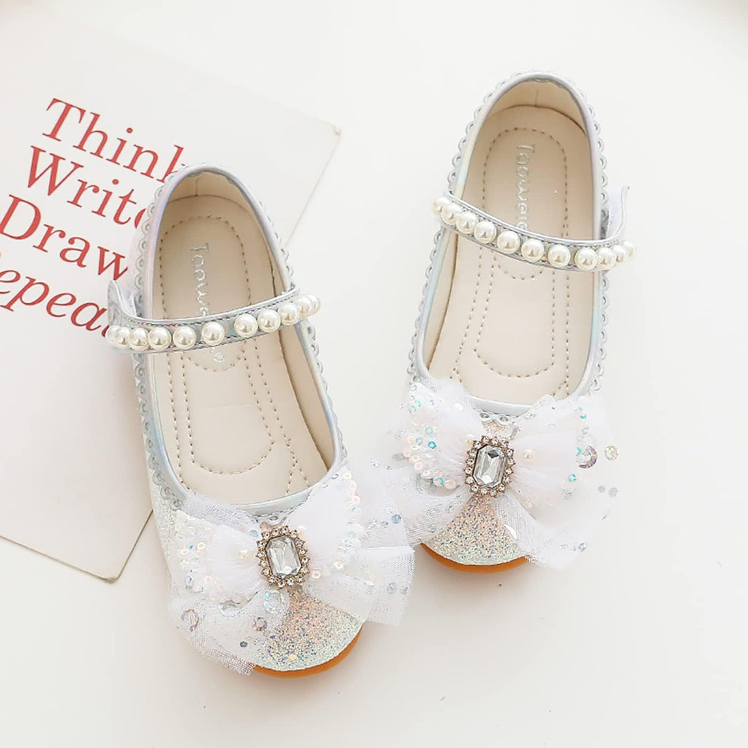 LOBTY Mädchen Prinzessin Schuhe Pailletten Kristall Schuhe Kinder Sandalen Hochzeitsschuhe Ballettsc