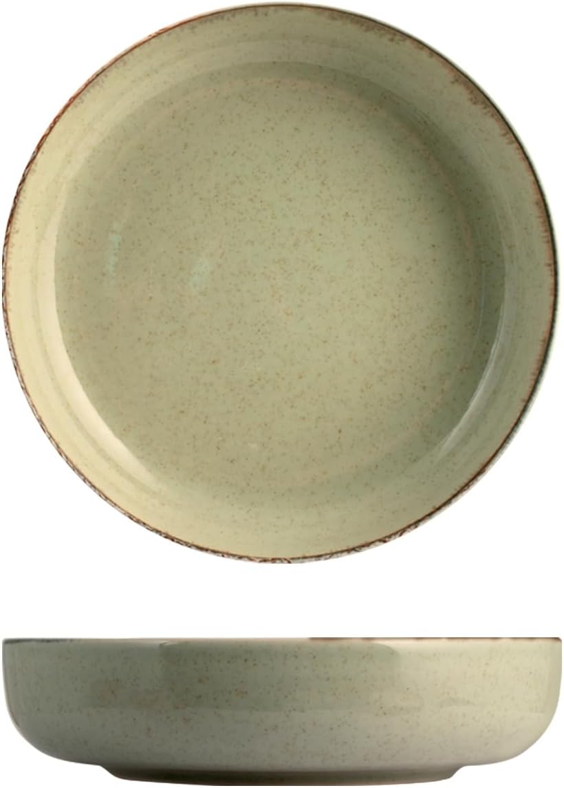 H&H Set 4 Piatti Fondi Pearl In Porcellana Cm 19