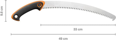 Fiskars Profi Handsäge für frisches Holz, Grobzahnung, Hochwertiges Stahl-Sägeblatt, Inklusive Aufbe