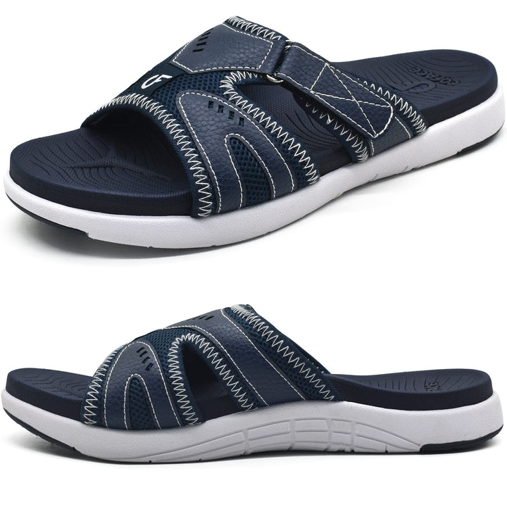 COFACE Herren Sport Recovery Sandalen Plantar Fasciitis weiche Polsterung leichtes Gewicht Bogen Unt