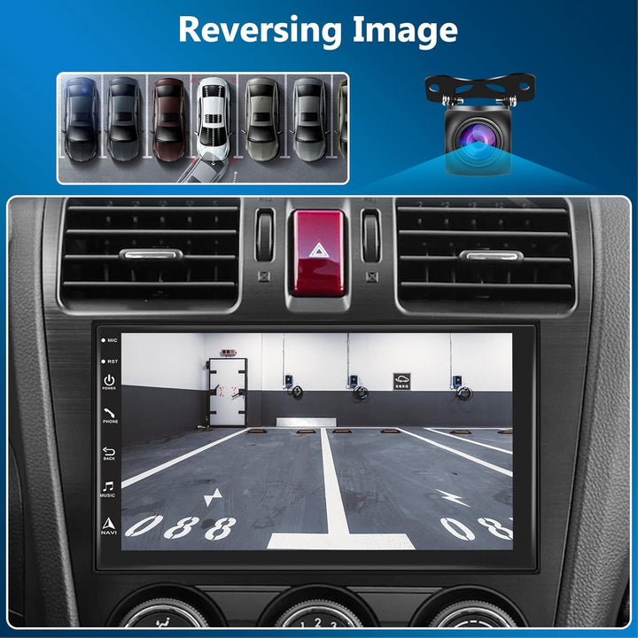 Hodozzy Android Autoradio 8-Core 4G+64G mit Carplay, Android Auto, Mirror Link 2 Din 7 Zoll IPS Touc