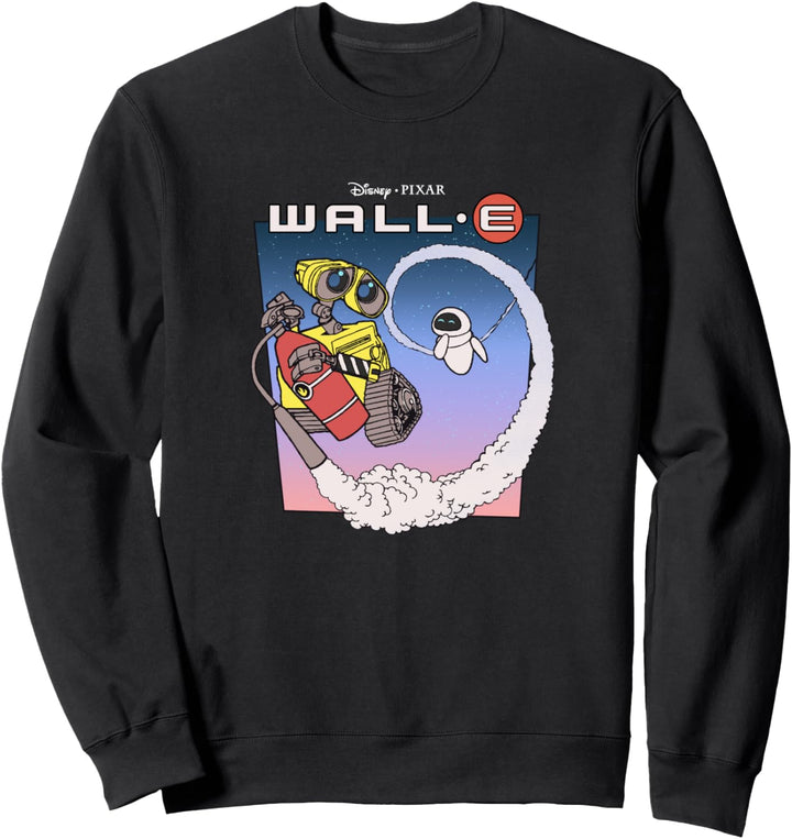 Disney Pixar Wall-E Fly Eve Retro Distressed Sweatshirt