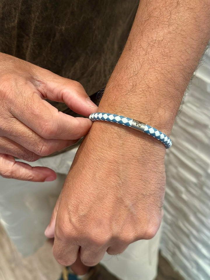 ZISANOPOWER Power & Balance Armbänder - Versch. Farben & Grössen - Echtes Lederarmband Herren Damen