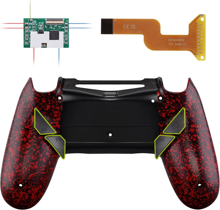 eXtremeRate Programmierbar Dawn Remap Kit für ps4 Controller, Rückseite Hülle Gehäuse Case&Upgrade-B