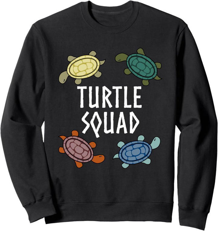 Schildkröten Squad Vielfalt Haustier Team Sweatshirt