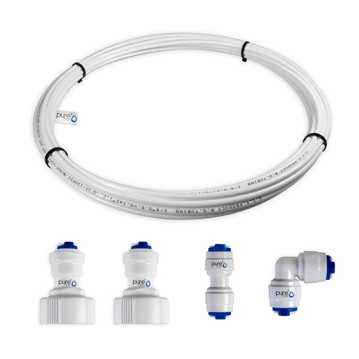 PureOne Flex-Set A1. 1/4 Zoll. 5-Teilig. Universal Anschluss-Set für Wasserzulaufleitungen 3/4" (IG)