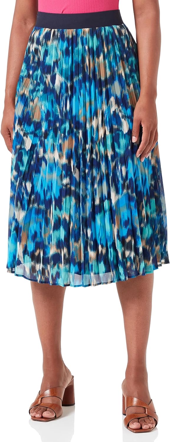 s.Oliver Damen Chiffonrock, Blue, 38