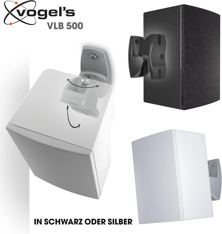 Vogel's VLB 500 Universelle Lautsprecher Boxen Wandhalterung Set, Schwenkbar bis zu 180° (Links/rech