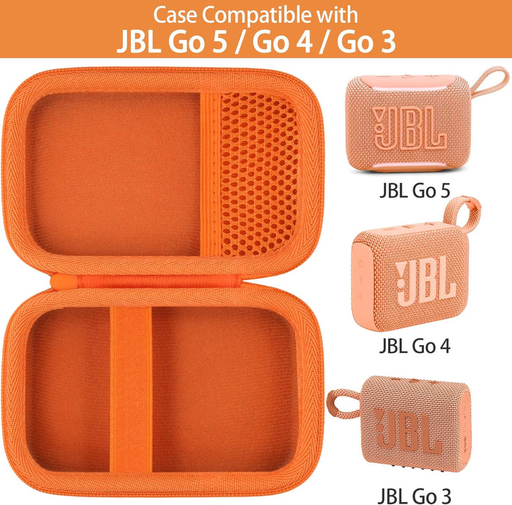 co2CREA Hart Reise Schutz Hülle Etui Tasche für JBL GO 5 /GO 4 /GO 3 tragbarer Bluetooth Lautspreche